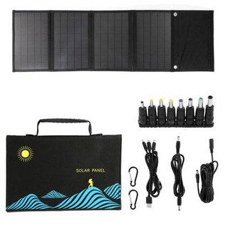 100W 태양 전지 패널 접이식 가방 USB + DC 출력 충전기 휴대용 장치 야외 공급, 60W 4 fold, 1개