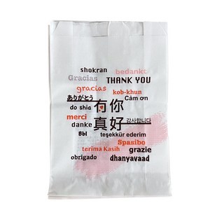 小輕食防油紙袋-印刷(100入/束) 鹽酥雞袋.吐司袋.早餐袋.串燒炸物袋.蔥油餅袋, 1個, 100個裝