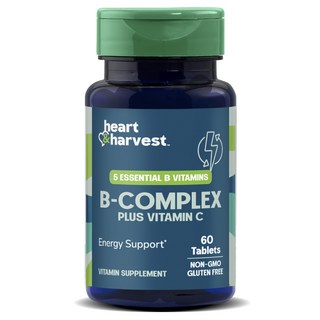 Heart & Harvest B群加維他命C錠, 1個, 60錠