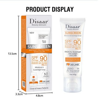 Disaar SPF 90 高倍防曬隔離霜 二合一抗紫外線, 1個, 1x Protetor Solar