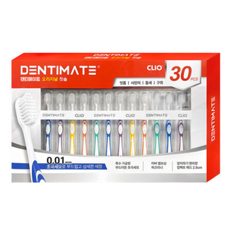 [초극세모 틈새칫솔 추천 1위]잇몸 충치 미백 시린이 틈새 구취 콤펙트헤드 크리오 올케어 칫솔 "덴티메이트 오리지날 초극세모 칫솔" [대용량 30입 + 무료배송], 3세트, 10개입