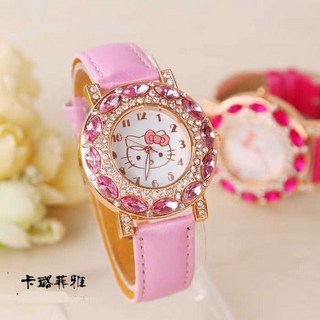 SSUO 兒童款安全學生手錶 臺灣出貨 韓版卡通可愛公主粉KT貓小學生電子錶