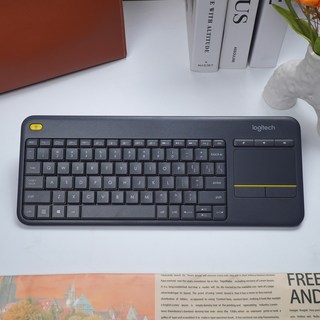 로지텍 무선 터치 키보드, 블랙, K400