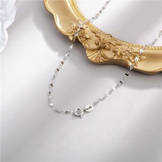 A+精選 S925純銀項鍊 盒子鏈 扭片鏈 十字鏈 閃歐鍊 水波鍊 側身鍊 鎖骨鏈