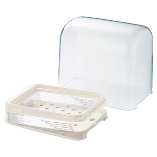 AKEBONO 曙產業 附蓋吐司切片器, 1組, 白色