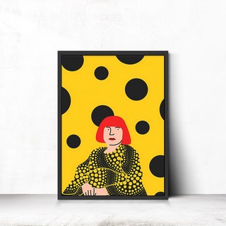 인테리어그림액자 집들이선물액자 개업선물액자 쿠사마야요이, 1개