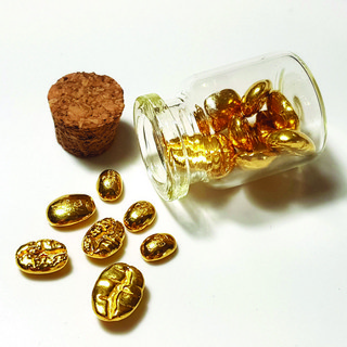 순금 커피 콩 골드바