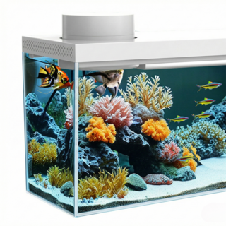 아쿠룸 스마트어항 관리 편한 어항 미니어항 무환수어항, 화이트, 1개