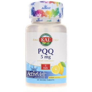 KAL PQQ膳食補充口含片 檸檬味 5mg, 1個, 60 件