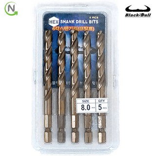 블랙불 스텐용 코발트 스텐 기리 8mm 세트 드릴날 드릴 비트 홀카타 홀커터 홀컷터 철기리, 1개