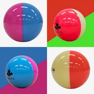 파크골프공 3피스 폴리브 파크골프 디바이드볼 선명한 공 투톤, 1개, 1개입, 레드/옐로우