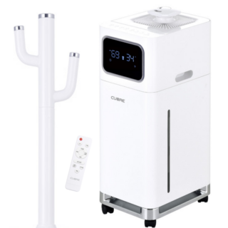 NEW 까르페 가열식 가습기 PRO 쿠오레 UV+안심살균 대용량 복합식 무드등 타워형 굴뚝 가습기 17L(전용 무선리모컨 증정), NEW 복합식가습기 PRO - 화이트