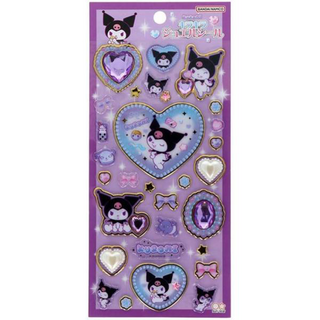 옐상 일본 정품 산리오 주얼 씰 스티커, 1개, 쿠로미