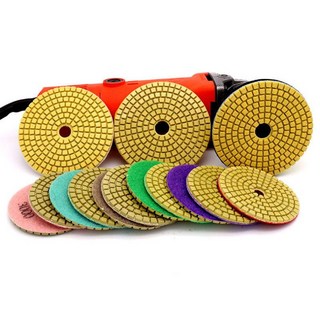 3吋水磨片80mm金剛石水磨拋光片 石材打磨片 玉石 石英石拋光 翻新美容, 1個, J-2000#