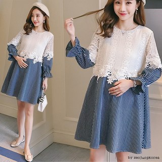 레이스 원피스 미니 블라우스 여성 빅사이즈 임부복