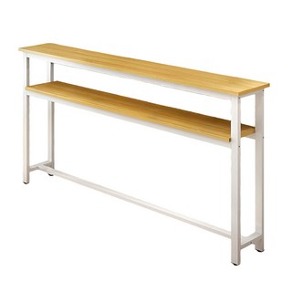 에이치앤아이 틈새수납장 침대 틈새 수납장 거실 소파 심플리 슬림 사이드테이블, 우드