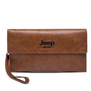 潮男商務質感大容量手拿包信封包男包手抓包錢包手腕軟皮男士錢包, 5300淺棕色