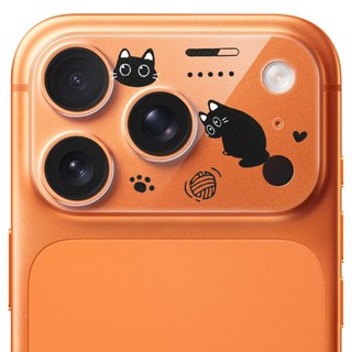 더조은셀러 카꾸 일러스트 카메라 꾸미기 보호 강화유리 필름 커버 아이폰 호환, 1개