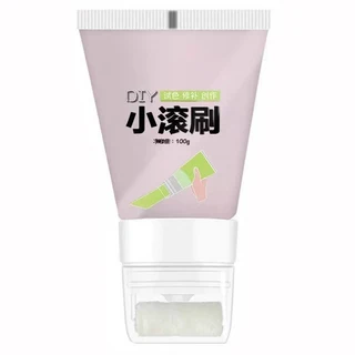 테이블소품 롤러 브러시 페인트 벽 붙여 넣기 인테리어 방수 코팅 수성 흰색 라텍스 홈 벽화 P 용 페인트를, 01 100g, 04 분홍색