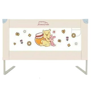 Mommy want 垂直升降床邊護欄 70cm安全高度 適用18個月-5歲 蜜罐熊色, 蜜罐熊180CM
