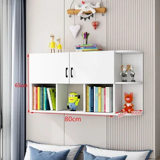 원목 벽 책장 선반 거실 소파 장식 선반 벽 책장 걸이형 캐비닛 벽 수납 선반 로커, 19 100 white (semi-28