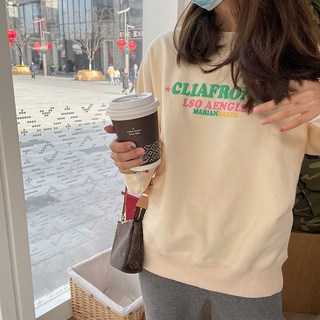 衛衣 寬鬆中長版圓領上衣