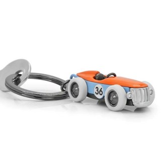 Metalmorphose MTM 比利時原創鑰匙圈 復古賽車造型 金屬鑰匙圈 時尚配件, 懷舊賽車, 1個