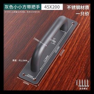 臺南出貨 加厚不銹鋼大門拉手 木門明裝把手 推拉闆 防火門通道門把手 逃生扶手, 1個, 灰色---不銹鋼,100x300【推字不帶扶手】配螺絲