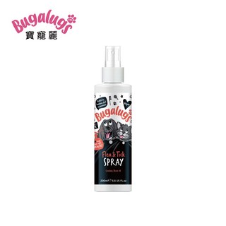【Bugalugs 寶寵麗】英國 防蟲蚤噴霧 犬貓用200ml 防害蟲聖品 驅蟲 跳蚤 除蚤噴霧 印煉油 寵物防蟲噴霧, 1個, 200ml