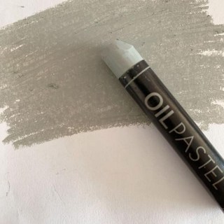 오일파스텔 미술입문 드로잉용품 12 단색 유화 스틱 그림 색칠 더러운 손 크레용 환경 친화적 인 빨, 5)grey-1pcs