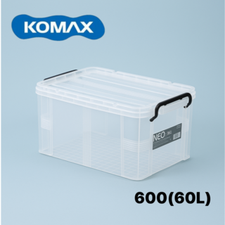 코멕스 네오박스 600(60L) 리빙박스 수납정리함 생활용품 다용도정리함 플라스틱박스, 1개