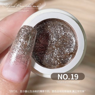 AS 日式罐裝彩繪膠 68色 罐裝膠 彩繪膠 美甲光撩甲油膠, AS_罐裝_日系68色#_19, 1個