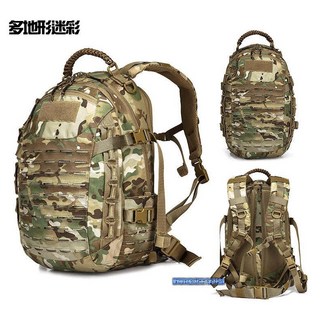 野戰搖滾 龍蛋戰術雙肩背包 MultiCam Black 山背包 行軍背包 水袋電腦背包 黑色多地形背包 勤務背包, 多地形迷彩