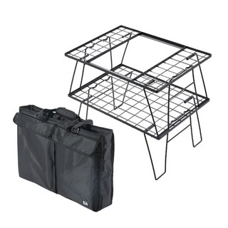 IGT 雙層茶桌 露營桌 折疊桌 CK-2G, 【茶桌 +收納袋】套組