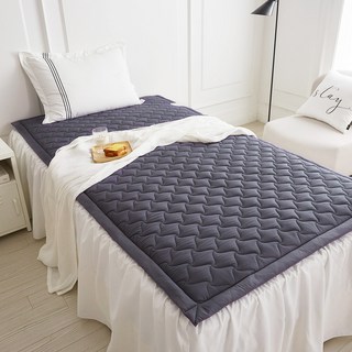 두툼 포근 전자파없는 탄소매트 전기매트 전기장판 카본매트, 챠콜그레이(물결), 1인용 싱글 (110x200cm)