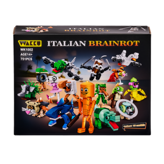 Wakku 이탈리안 브레인롯 Italian brainrot 블록 프리미엄 16종 블럭세트 Pcs751, 16in1 세트