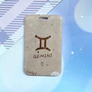 小宇宙精選KP 滑蓋十二星座卡套：學生證/識別證/公交卡/地鐵卡多功能卡包掛繩款