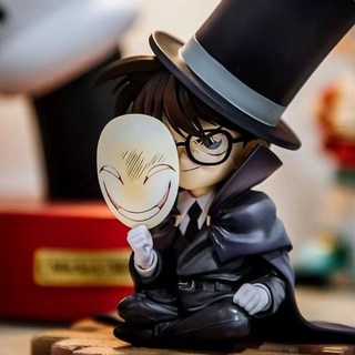 怪盜基德 暗夜男爵 手辦模型 名偵探柯南動漫周邊 桌面擺件 GK模型擺件 夜影拼裝 創意擺件 禮物, 1個