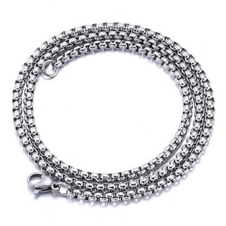 316L 方珍珠鍊條 鈦鋼項鍊 防過敏 不生鏽