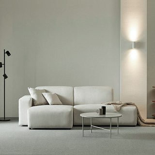 (즉시할인)스칸디아 탄탄한 매그 3.5인 & 4.5인 와이드 아쿠아텍스 카우치형 모듈 소파 / 쿠션증정, 아이보리, 01. 3.5인 소파