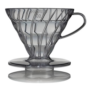 하리오 V60플라스틱 드리퍼 02 투명블랙 세트 VDR-02-TB-KEX, 50ml, 1세트, 드리퍼 + 종이필터 40p