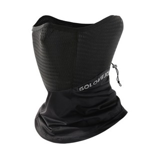 GOLOVEJOY 冰絲防曬透氣面罩【HC253】普特汽車精品, 黑, 1個