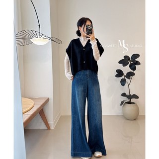 missweet 闆娘實拍 層次美學短版針織背心，超舒服手感，三色可選，時尚百搭，展現多樣風格