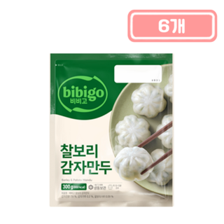 CJ 비비고 찰보리 감자만두, 300g, 6개