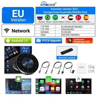 P3 카플레이 Ai TV 박스 스마트 시스템 넷플릭스 스포티파이 아버지날 남자친구 선물용 안드로이드 자동 무, 01 P3, 03 EU AB