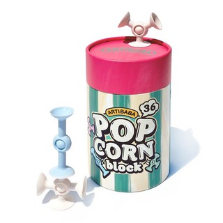 아티바바 팝콘블럭 플러스세트 36PCS - 아기 유아 실리콘 블록 소근육 발달 푸쉬팝, 1개