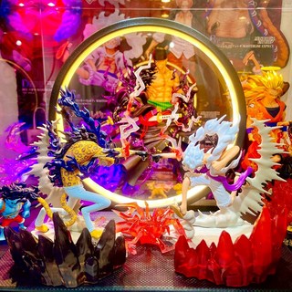 海賊王 魯夫 五檔 尼卡魯夫 燈座發光公仔 戰光絕景 路基 航海王公仔, 1個, 無燈座版(尼卡魯夫對戰覺醒路基版本2),含公仔(附正版原盒)