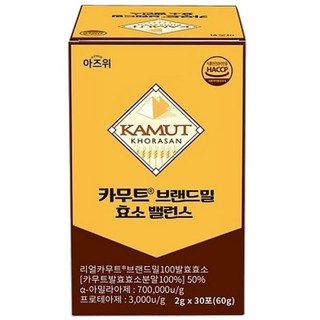 아즈위 카무트R 브랜드밀 효소 밸런스 2g X 30포, 아즈위 카무트R 브랜드밀 효소 밸런스 X 30포, 60g, 1개