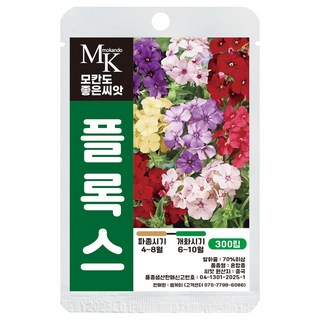 모칸도 좋은씨앗 플록스 씨앗 혼합종 300립 꽃씨 꽃씨앗, 1개
