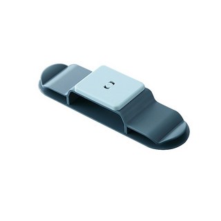 排插固定器 集線器 電線收納神器 免打孔黏貼式 插座延長線整理 居家生活必備, 1個, 排插固定器 藍色(2入一組)